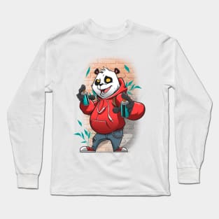 Panda Grafitti Long Sleeve T-Shirt